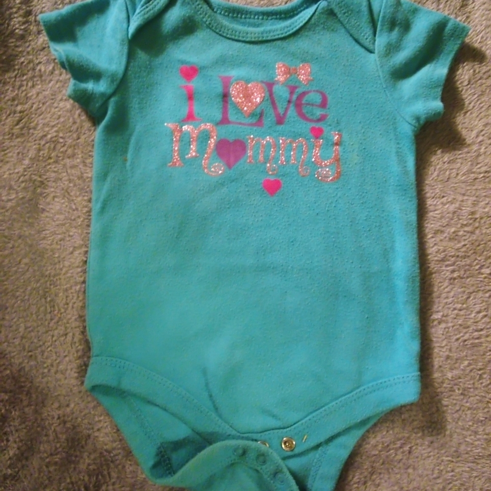 3-6 month size baby girl onesie